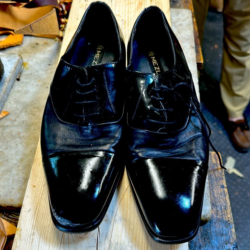 Mezlan Black Tuxedo Men’s Shoes Size 10.5 M